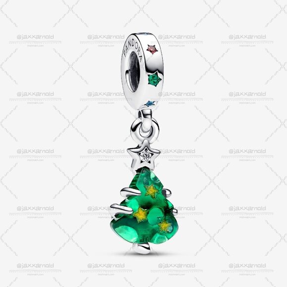 Pandora Sparkling Christmas Tree Dangle Charm - Picture 1 of 5